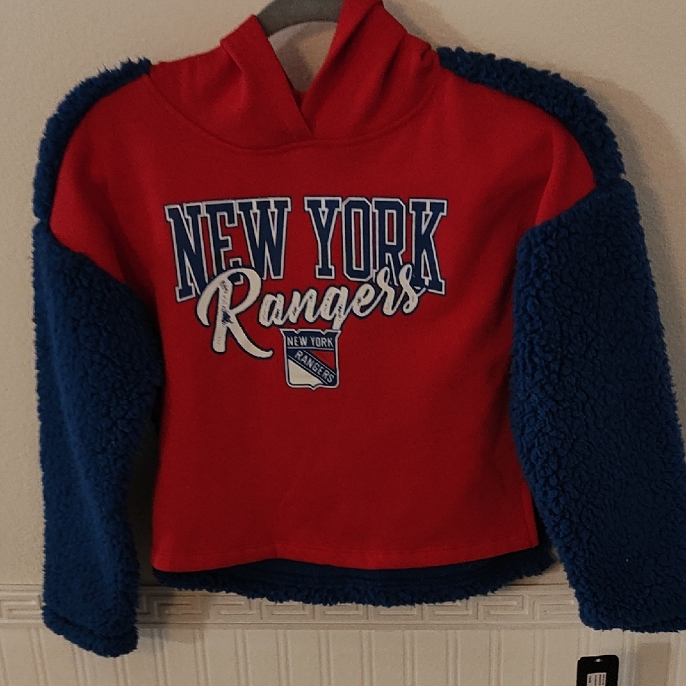 NHL Kids Red and Blue New York Rangers Hoodie